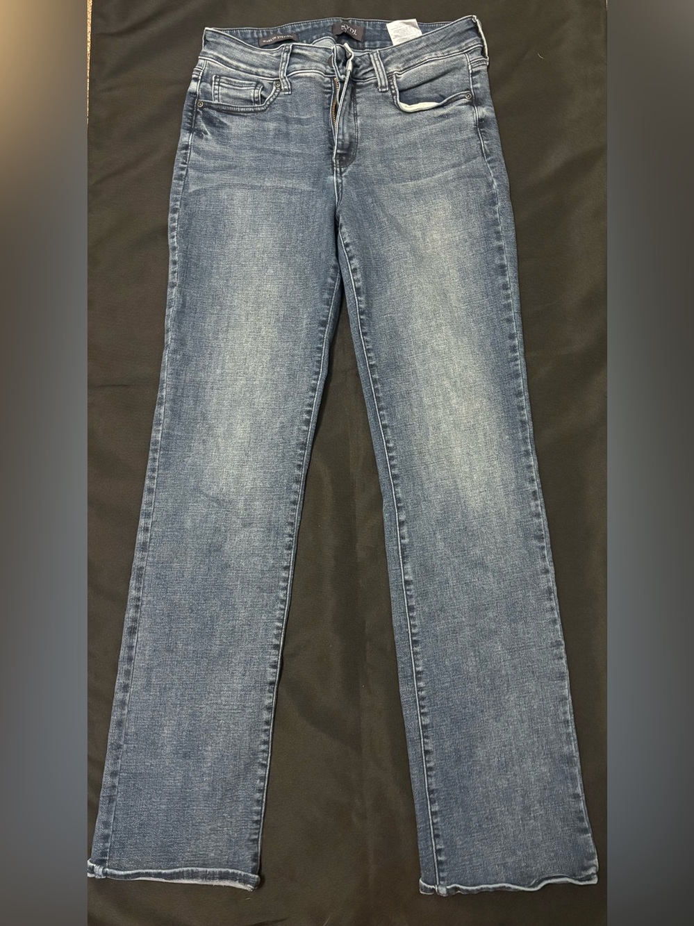 NYDJ medium wash straight leg